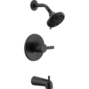 PPTT14412BL Flute One Handle Tub & Shower Faucet - Matte Black PPTT14412BL Flute One Handle Tub & Shower Faucet - Matte Black