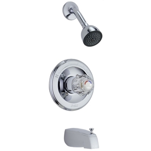 DT13422/DR10000UNBX Monitor One Handle Tub & Shower Faucet - Chrome