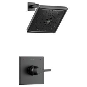 DT14274BL/DR10000UNBX Zura Single Handle Shower Faucet - Matte Black