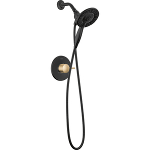 DT142855GZI Albion Shower Faucet Trim Trim Kit - Matte Black / Champagne Bronze DT142855GZI Albion Shower Faucet Trim Trim Kit - Matte Black / Champagne Bronze
