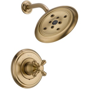 DT14297CZLHP/DH795CZ/DR10000UN Cassidy Single Handle Shower Faucet - Brilliance Champagne Bronze DT14297CZLHP/DH795CZ/DR10000UN Cassidy Single Handle Shower Faucet - Brilliance Champagne Bronze