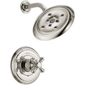 DT14297PNLHP/DH795PN/DR10000UN Cassidy Single Handle Shower Faucet - Brilliance Polished Nickel