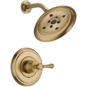 DT14297CZLHP/DH797CZ/DR10000UN Cassidy Single Handle Shower Faucet - Brilliance Champagne Bronze DT14297CZLHP/DH797CZ/DR10000UN Cassidy Single Handle Shower Faucet - Brilliance Champagne Bronze