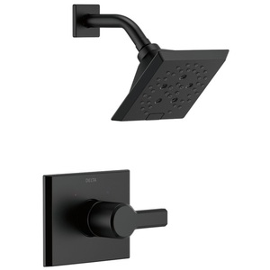 DT14299BL/DR10000UNBX Pivotal Single Handle Shower Faucet - Matte Black