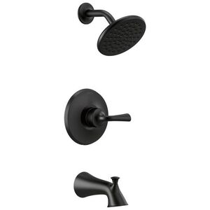 DT14433BL/DR10000UNBX Kayra One Handle Tub & Shower Faucet - Matte Black