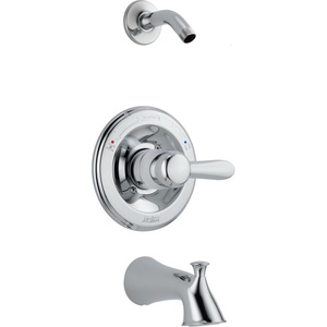 DT14438LHD/DR10000UNBX Lahara One Handle Tub & Shower Faucet - Chrome DT14438LHD/DR10000UNBX Lahara One Handle Tub & Shower Faucet - Chrome