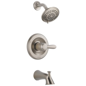 DT14438SS/DR10000UNBX Lahara One Handle Tub & Shower Faucet - Brilliance Stainless