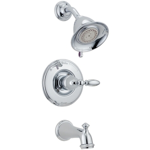 DT14455LHP/DH716/DR10000UNBX Victorian One Handle Tub & Shower Faucet - Chrome DT14455LHP/DH716/DR10000UNBX Victorian One Handle Tub & Shower Faucet - Chrome