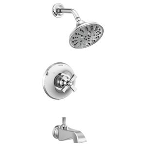 DT14456LHP/DH567/DR10000UNBX Dorval One Handle Tub & Shower Faucet - Chrome