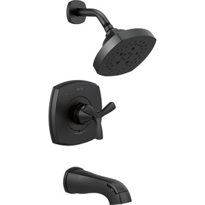 DT144766BL/DR10000UNBX Stryke One Handle Tub & Shower Faucet - Matte Black