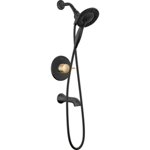 DT144855GZI Albion Tub & Shower Faucet Trim Trim Kit - Matte Black / Champagne Bronze DT144855GZI Albion Tub & Shower Faucet Trim Trim Kit - Matte Black / Champagne Bronze