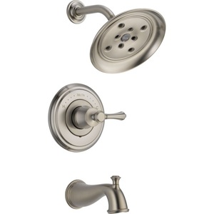 DT14497SSLHP/DH797SS/DR10000UN Cassidy One Handle Tub & Shower Faucet - Brilliance Stainless DT14497SSLHP/DH797SS/DR10000UN Cassidy One Handle Tub & Shower Faucet - Brilliance Stainless