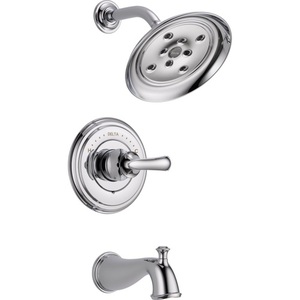 DT14497LHP/DH798/DR10000UNBX Cassidy One Handle Tub & Shower Faucet - Chrome DT14497LHP/DH798/DR10000UNBX Cassidy One Handle Tub & Shower Faucet - Chrome