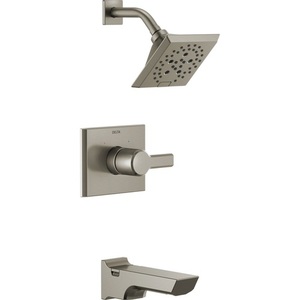 DT14499SS/DR10000UNBX Pivotal One Handle Tub & Shower Faucet - Brilliance Stainless