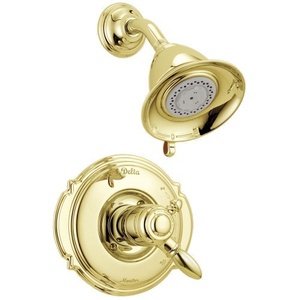 DT17255PB Victorian Shower Faucet Trim Trim Kit - Brilliance Polished Brass