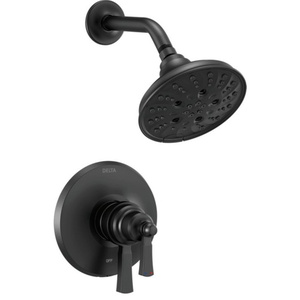 DT17256BL/DR10000UNBX Dorval Single Handle Shower Faucet - Matte Black