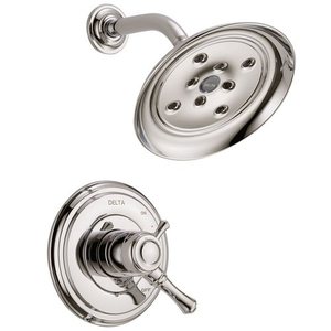 DT17297PN Cassidy Shower Faucet Trim Trim Kit - Brilliance Polished Nickel