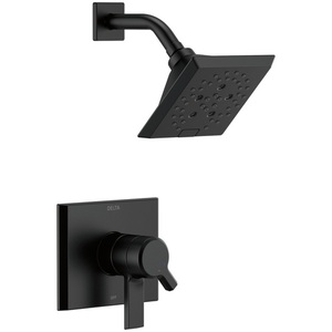 DT17299BL/DR10000UNBX Pivotal Single Handle Shower Faucet - Matte Black