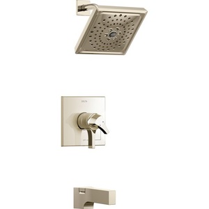 DT17474PN/DR10000UNBX Zura One Handle Tub & Shower Faucet - Brilliance Polished Nickel