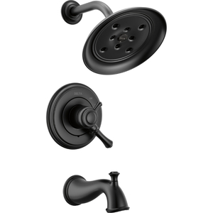 DT17497BL Cassidy Tub & Shower Faucet Trim Trim Kit - Matte Black