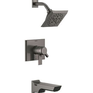 DT17499KS/DR10000UNBX Pivotal One Handle Tub & Shower Faucet - Black Stainless