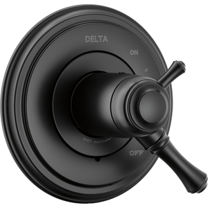 DT17T097BL Cassidy Thermostatic / Volume Control Trim Trim Kit - Matte Black