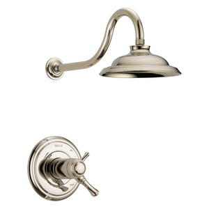 DT17T297PNWE/DR10000UNBX Cassidy Single Handle Shower Faucet - Brilliance Polished Nickel