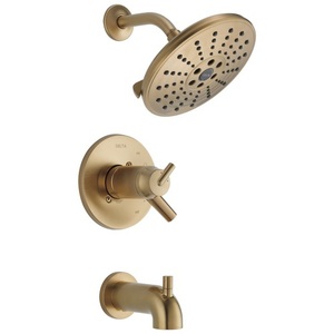 DT17T459CZH2O/DR10000UNBX Trinsic One Handle Tub & Shower Faucet - Brilliance Champagne Bronze DT17T459CZH2O/DR10000UNBX Trinsic One Handle Tub & Shower Faucet - Brilliance Champagne Bronze