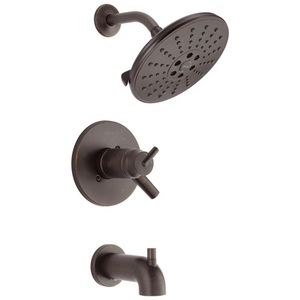 DT17T459RBH2O/DR10000UNBX Trinsic One Handle Tub & Shower Faucet - Venetian Bronze DT17T459RBH2O/DR10000UNBX Trinsic One Handle Tub & Shower Faucet - Venetian Bronze