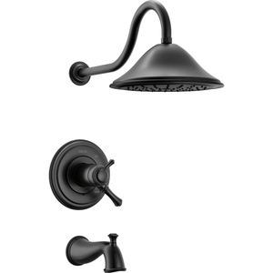 DT17T497BL Cassidy Tub & Shower Faucet Trim Trim Kit - Matte Black