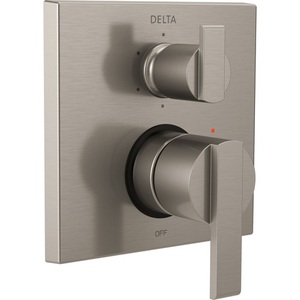 DT24967SS Angular Modern Non-Thermostatic Valve Trim Trim Kit - Brilliance Stainless