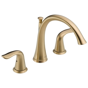 DT2738CZ/DR2707 Lahara Deck Mount Tub Faucet - Brilliance Champagne Bronze DT2738CZ/DR2707 Lahara Deck Mount Tub Faucet - Brilliance Champagne Bronze