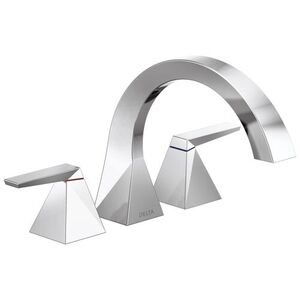 DT2746/DR2707 Trillian Deck Mount Tub Faucet - Chrome