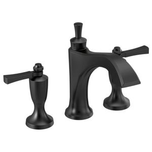 DT2756BLLHP/DH568BL/DR2707 Dorval Deck Mount Tub Faucet - Matte Black