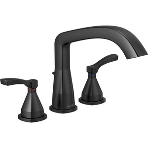 DT2776BL/DR2707 Stryke Deck Mount Tub Faucet - Matte Black DT2776BL/DR2707 Stryke Deck Mount Tub Faucet - Matte Black