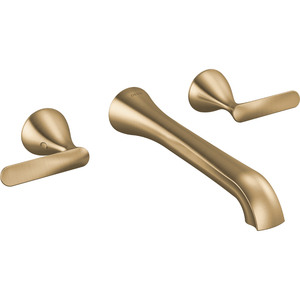 DT3545LFCZPRWL Bonacci Wall Mount Bathroom Faucet Bathroom Faucet - Lumicoat Champagne Bronze