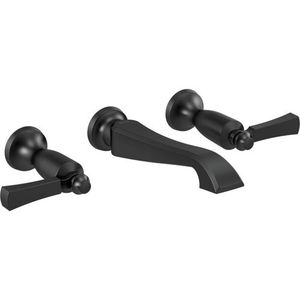 DT3556LFBLWL Dorval Bathroom Sink Faucet Trim Trim Kit - Matte Black