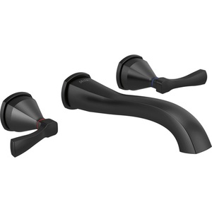 DT3576LFBLWL/DR3500WL Stryke Wall Mount Bathroom Faucet Bathroom Faucet - Matte Black