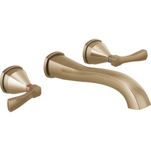 DT3576LFCZWL/DR3500WL Stryke Wall Mount Bathroom Faucet Bathroom Faucet - Brilliance Champagne Bronze