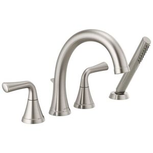 DT4733SS/DR4707 Kayra Deck Mount With Handshower Tub Faucet - Brilliance Stainless