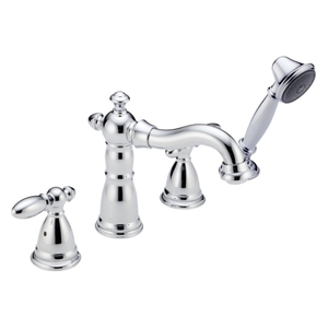 DT4755LHP/DH616/DR4707 Victorian Deck Mount With Handshower Tub Faucet - Chrome DT4755LHP/DH616/DR4707 Victorian Deck Mount With Handshower Tub Faucet - Chrome