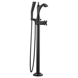 DT4756BLLHPFL/DH567BL/DR4700FL Dorval Freestanding Tub Faucet - Matte Black