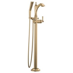 DT4756CZLHPFL/DH566CZ/DR4700FL Dorval Freestanding Tub Faucet - Brilliance Champagne Bronze