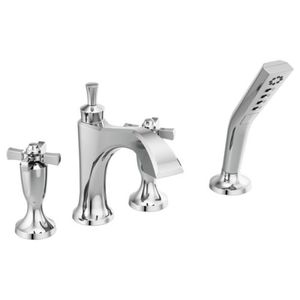 DT4756LHP/DH570/DR4707 Dorval Deck Mount With Handshower Tub Faucet - Chrome