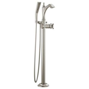 DT4756SSLHPFL/DH567SS/DR4700FL Dorval Freestanding Tub Faucet - Brilliance Stainless