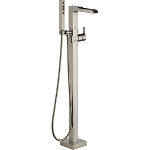 DT4768SSFL/DR4700FL Ara Freestanding Tub Faucet - Brilliance Stainless DT4768SSFL/DR4700FL Ara Freestanding Tub Faucet - Brilliance Stainless