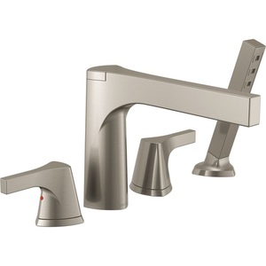 DT4774SS/DR4707 Zura Deck Mount With Handshower Tub Faucet - Brilliance Stainless