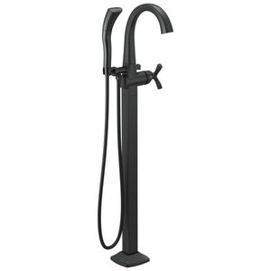 DT47776BLFL/DR4700FL Stryke Freestanding Tub Faucet - Matte Black DT47776BLFL/DR4700FL Stryke Freestanding Tub Faucet - Matte Black
