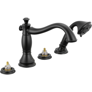 DT4797BLLHP Cassidy Tub Faucet Trim Trim Kit - Matte Black