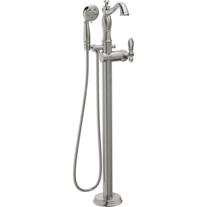 DT4797SSFLLHP/DH716SS/DR4700FL Cassidy Freestanding Tub Faucet - Brilliance Stainless DT4797SSFLLHP/DH716SS/DR4700FL Cassidy Freestanding Tub Faucet - Brilliance Stainless